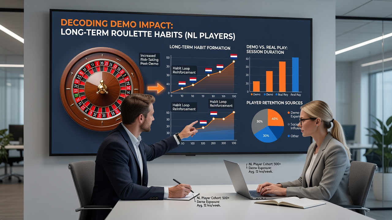 Analyse van roulette statistieken op een laptop met demo en live data