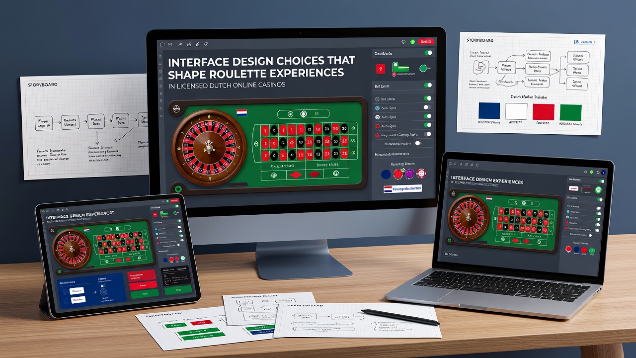 Mobiele interface van een roulette spel met touch bediening en geoptimaliseerde knoppen voor Nederlandse spelers